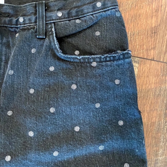 CURRENT ELLIOTT Vintage Crop Black Polka Dot Jeans - Picture 6 of 11